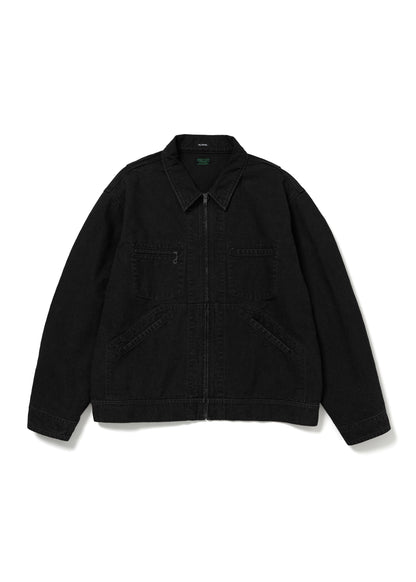 FILL THE BILL Mechanic Work Jacket (Black)