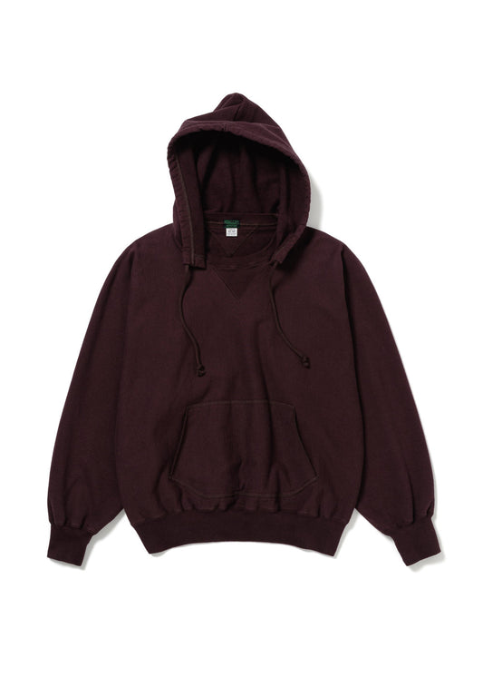 Burgundy hoodie on a white background