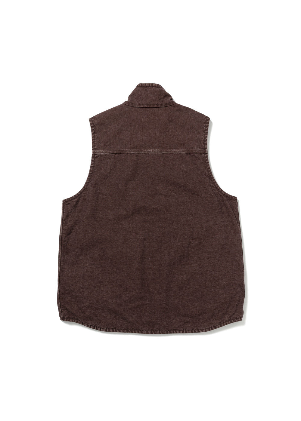 Brown vest on a white background