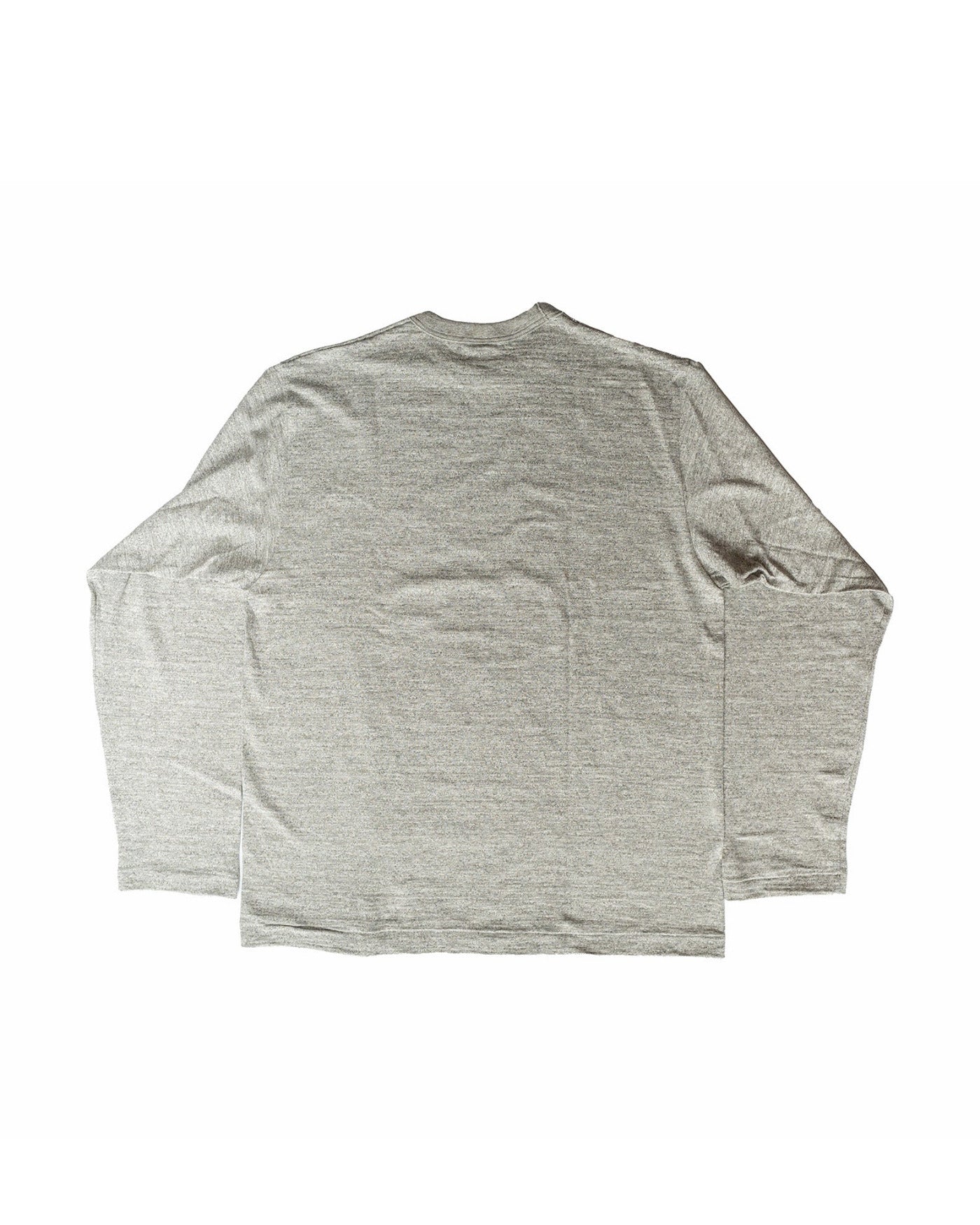 Gray long-sleeve shirt on a white background