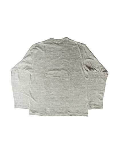 Gray long-sleeve shirt on a white background
