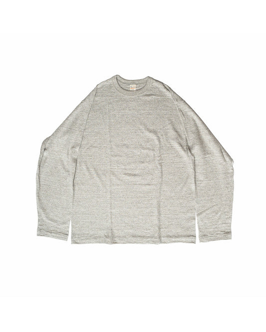 Gray long-sleeve shirt on a white background