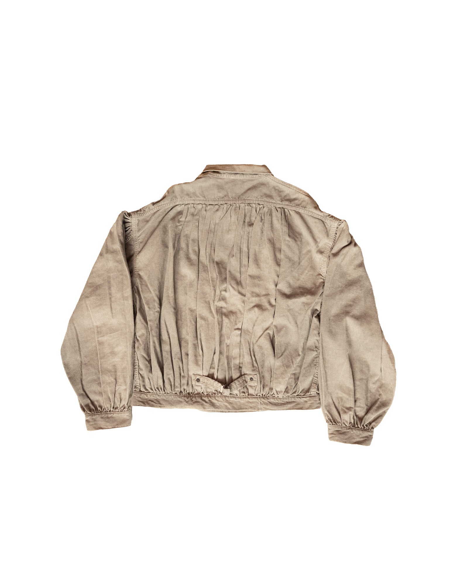 Beige jacket on a white background