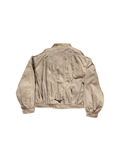 Beige jacket on a white background