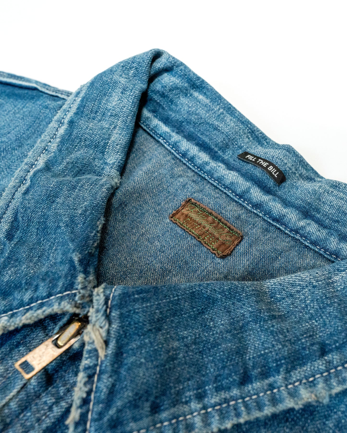 FILL THE BILL Mechanic Work Jacket (Blue)